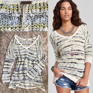 ❌SOLD❌ Free People Songbird Striped Chunky Knit